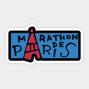 Marathon De Paris Sticker